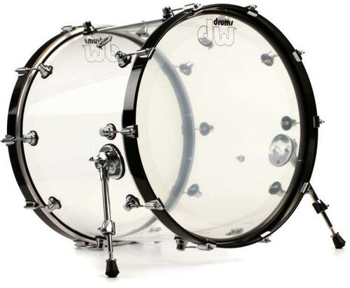 DW 18" by 22" Acrylic Bass Drum